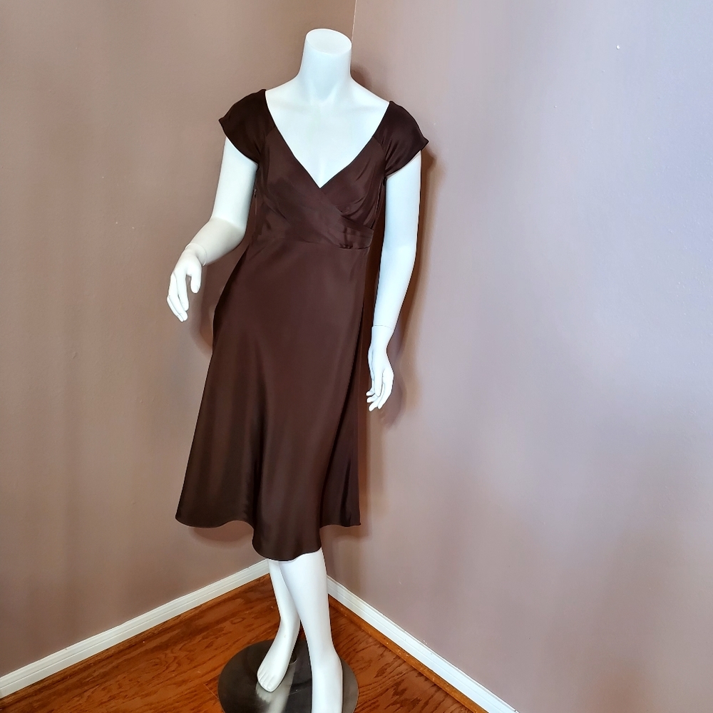 J CREW Cecelia brown dress size 4P